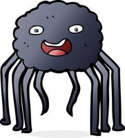 doodle character cartoon spider vector