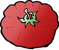 doodle cartoon tomato vector