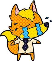 Cartoon fox character vector