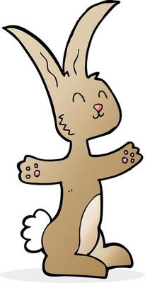 doodle character cartoon rabbit
