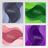 Colorful liquid and geometric background with fluid gradient shapes vector