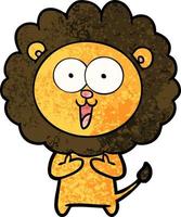 Cartoon lion character vector