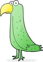 doodle character cartoon parrot vector