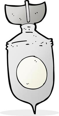 doodle cartoon bomb