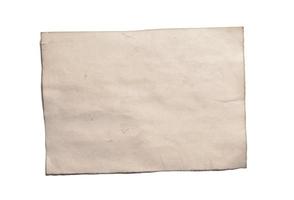 viejo trozo en blanco de antiguo manuscrito o pergamino de papel desmoronado foto