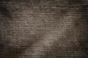 The texture of a very old brown sack cloth. Retro texture with canvas material. Background image with copy space photo