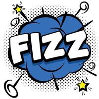 fizz Comic bright template with speech bubbles on colorful frames vector