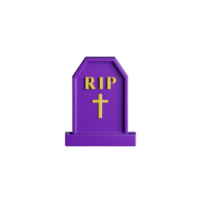 tombe d'halloween 3d png