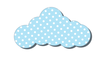 abstract kawaii wolken tekenfilm achtergrond. png