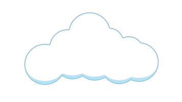 fond de dessin animé abstrait nuages kawaii. png