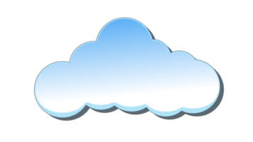 fond de dessin animé abstrait nuages kawaii. png