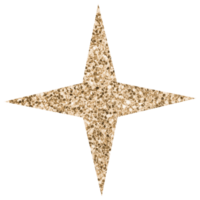 estrela de brilho brilhante. elemento celeste. clipart png transparente