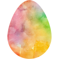 Watercolor Easter egg. Oval shape, background, texture. Transparent PNG Clipart