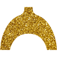 modern gouden boho keramisch vaas. transparant PNG clip art