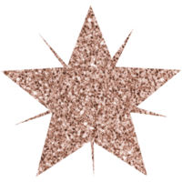 Shiny glitter star. Celestial element. Transparent PNG Clipart