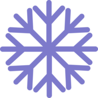 Blue simple snowflake. Winter illustration. Transparent PNG clipart