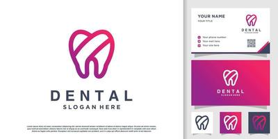 concepto de logotipo dental con vector premium de estilo único y creativo parte 7