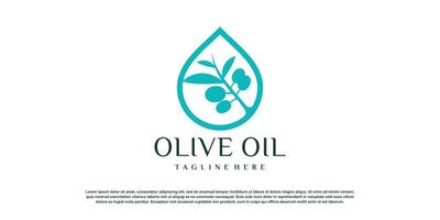 Olive logo icon with modern creative concept design Premium Vector