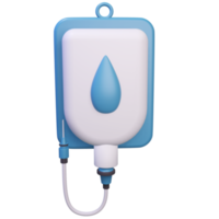 3D Intravenous Drip Isolated Object with High Quality Render png