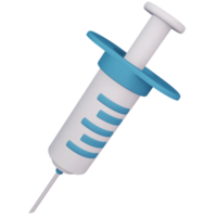 3D Injection or Syringe Isolated Object with High Quality Render png