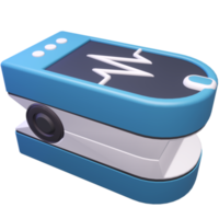 3D Pulse Oximeter Isolated Object with High Quality Render png