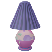 3d notte lampada isolato oggetto con alto qualità rendere png