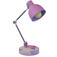 3D-Schreibtischlampe isoliertes Objekt mit hochwertigem Rendering png