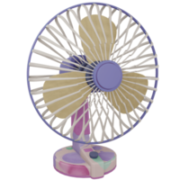 Objet isolé de ventilateur 3d avec un rendu de haute qualité png