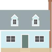 cape cod house vector