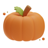 Thanksgiving object pumpkin, 3d Illustration png