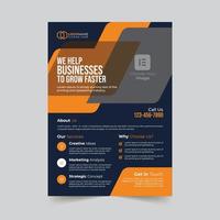 Corporate modern business flyer template design vector