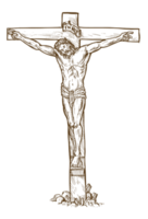 Jesus Christ hanging on the cross png