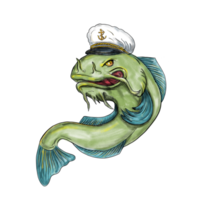 Captain Catfish Tattoo png