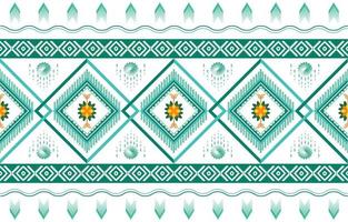 patrón étnico geométrico estilo oriental y asiático tradicional. tono colorido. diseño para azulejos, cerámica, fondo, papel pintado, ropa, papel de envolver, tela e ilustración vectorial. estilo de patrón vector