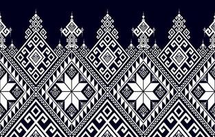 Abstract ethnic geometric pattern traditional style. black and white. Design for tile, ceramic, background, wallpaper, clothing, wrapping paper, fabric, and Vector illustration. pattern style