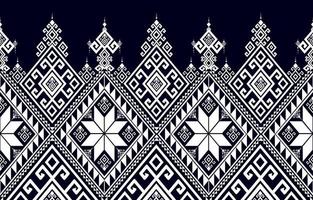 Abstract ethnic geometric pattern traditional style. black and white. Design for tile, ceramic, background, wallpaper, clothing, wrapping paper, fabric, and Vector illustration. pattern style