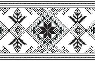 Geometric ethnic pattern fabric traditional style. black and white tone. Design for tile, ceramic, background, wallpaper, clothing, wrapping paper, fabric, and Vector illustration. pattern style