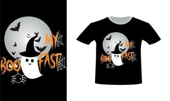 nueva camiseta de halloween vector