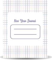 Undated New Year Resolution Planner vector