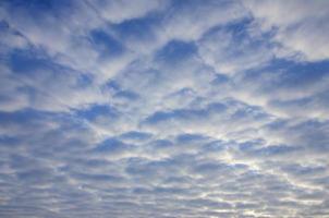 Texture of a gloomy cloudy sky at dawn photo