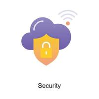 Security vector Outline Icon Design illustration. Internet of Things Symbol on White background EPS 10 File