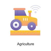 ilustración de diseño de icono de contorno de vector de agricultura. símbolo de internet de las cosas en el archivo eps 10 de fondo blanco