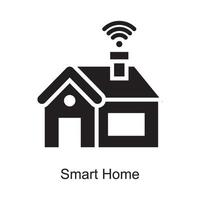 Smart Home vector Outline Icon Design illustration. Internet of Things Symbol on White background EPS 10 File