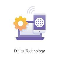 Digital Technology vector Outline Icon Design illustration. Internet of Things Symbol on White background EPS 10 File