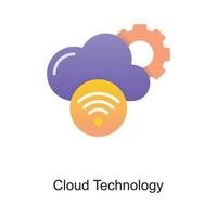 Cloud Technology vector Outline Icon Design illustration. Internet of Things Symbol on White background EPS 10 File