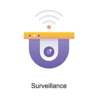 Surveillance vector Outline Icon Design illustration. Internet of Things Symbol on White background EPS 10 File