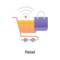 Retail vector Outline Icon Design illustration. Internet of Things Symbol on White background EPS 10 File