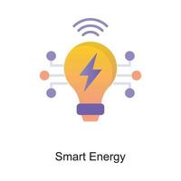 Smart Energy vector Outline Icon Design illustration. Internet of Things Symbol on White background EPS 10 File