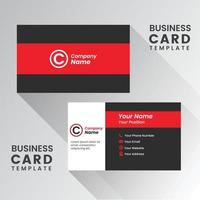 Vector modern creative and clean business card template. Flat design