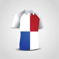 Panama Flag on T-shirt vector